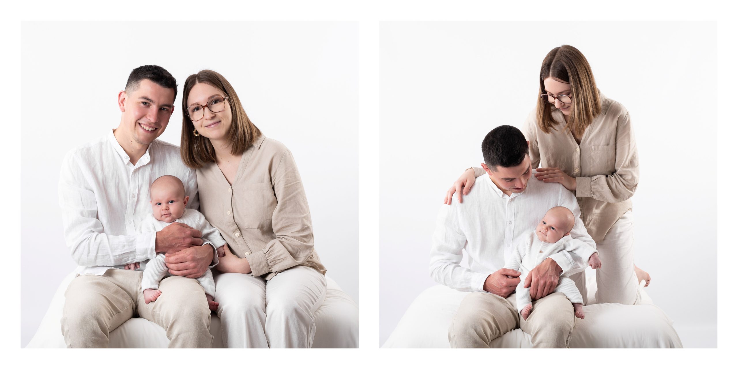 Photographe fond blanc à Nevers photographe naissance à Bourges