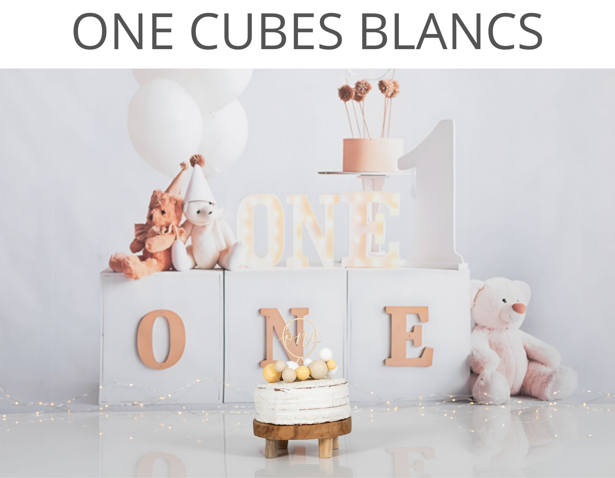 one cubes blancs