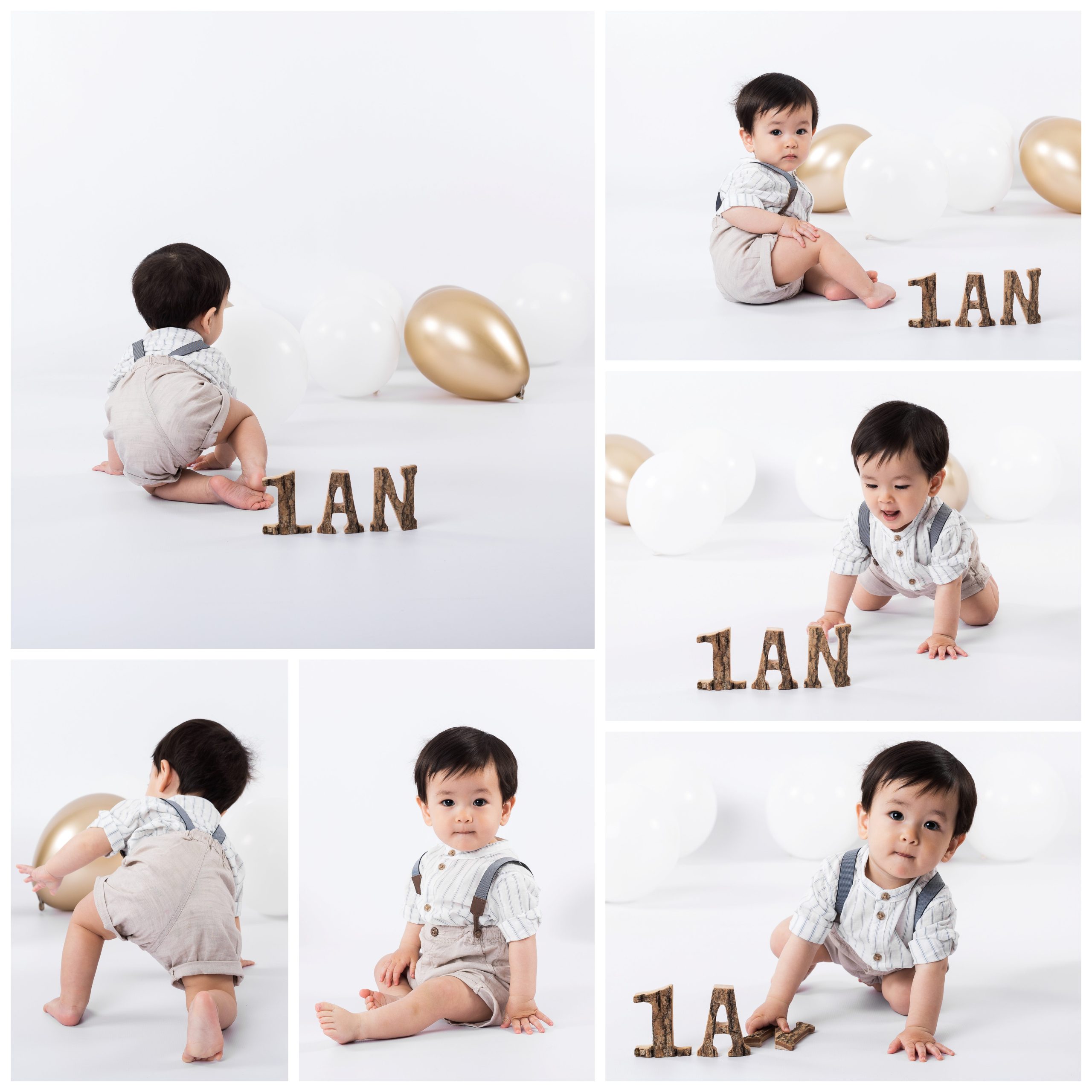 Séance photo sur fond blanc anniversaire 1 an à Baugy Bourges Nevers