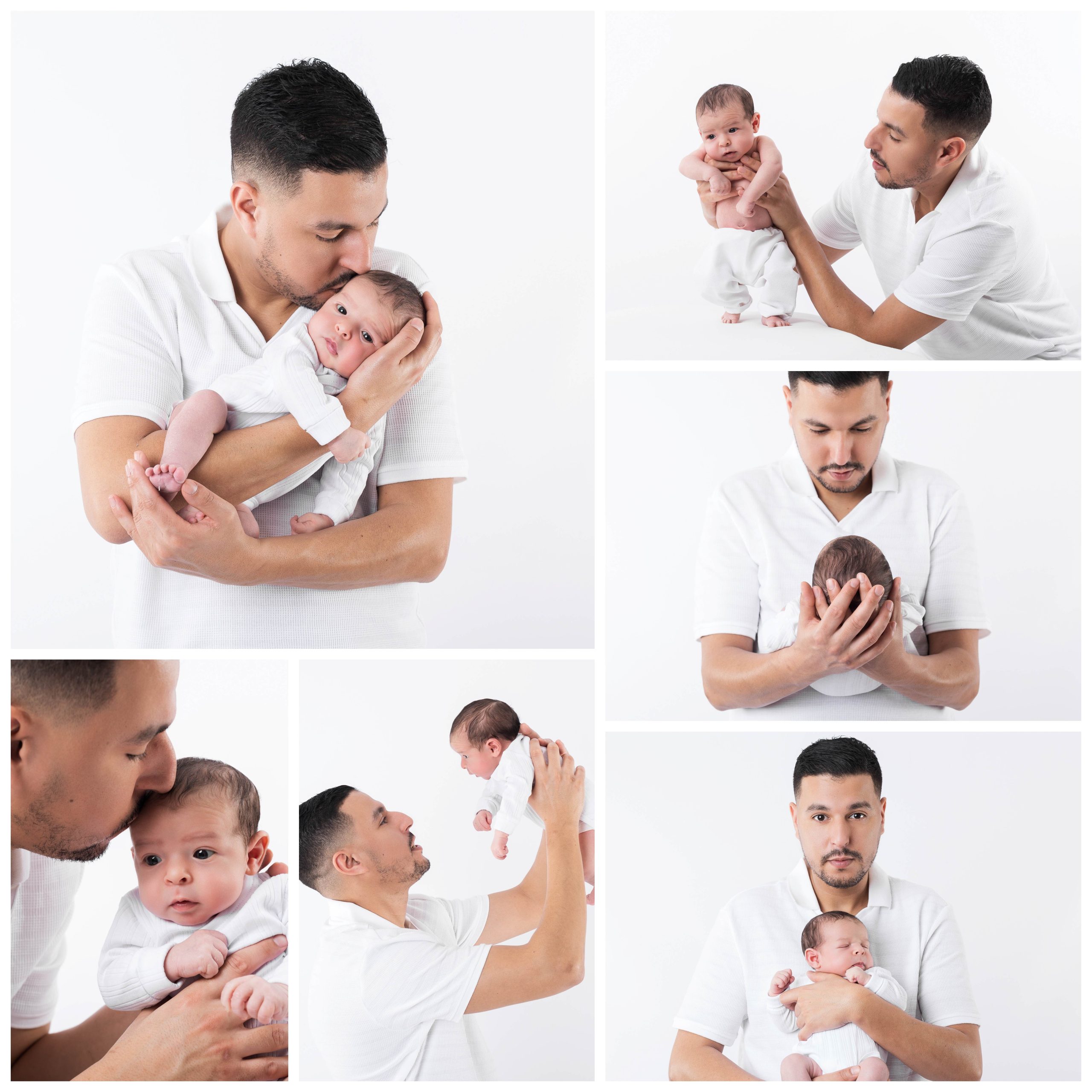 Séance photo sur fond blanc