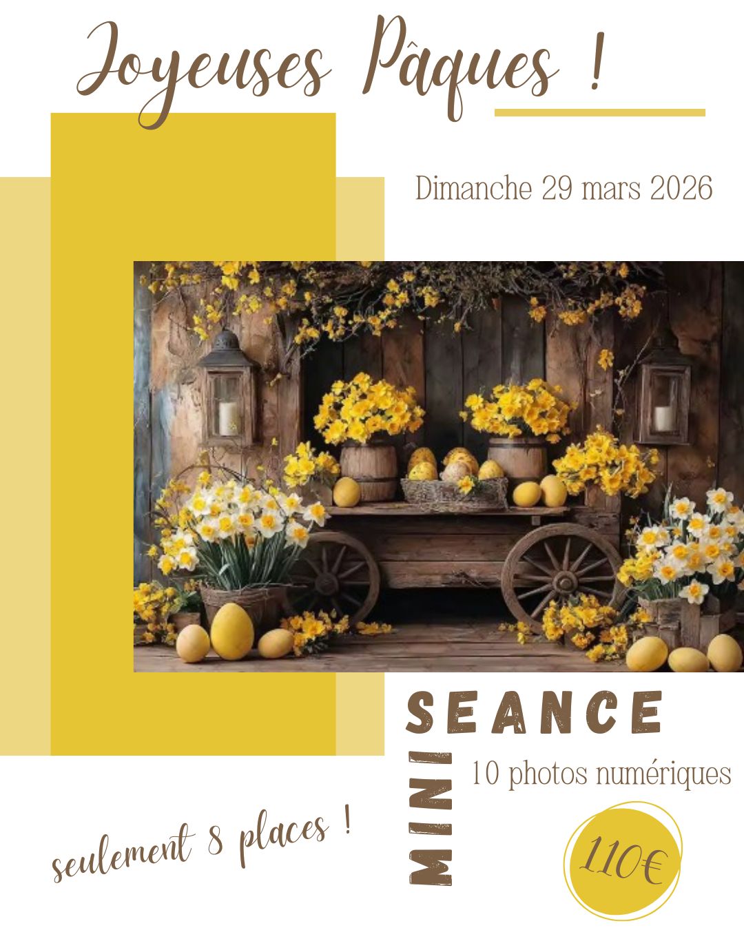 Séance photo shooting thème Pâques au studio photo de Baugy entre Bourges et Nevers