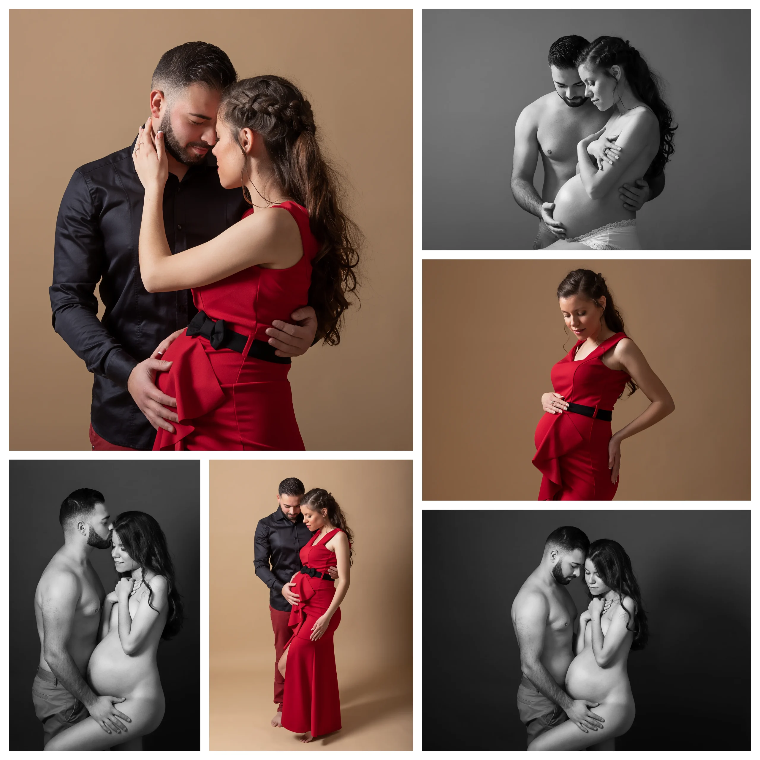 Portrait dénudé d'une future maman enceinte