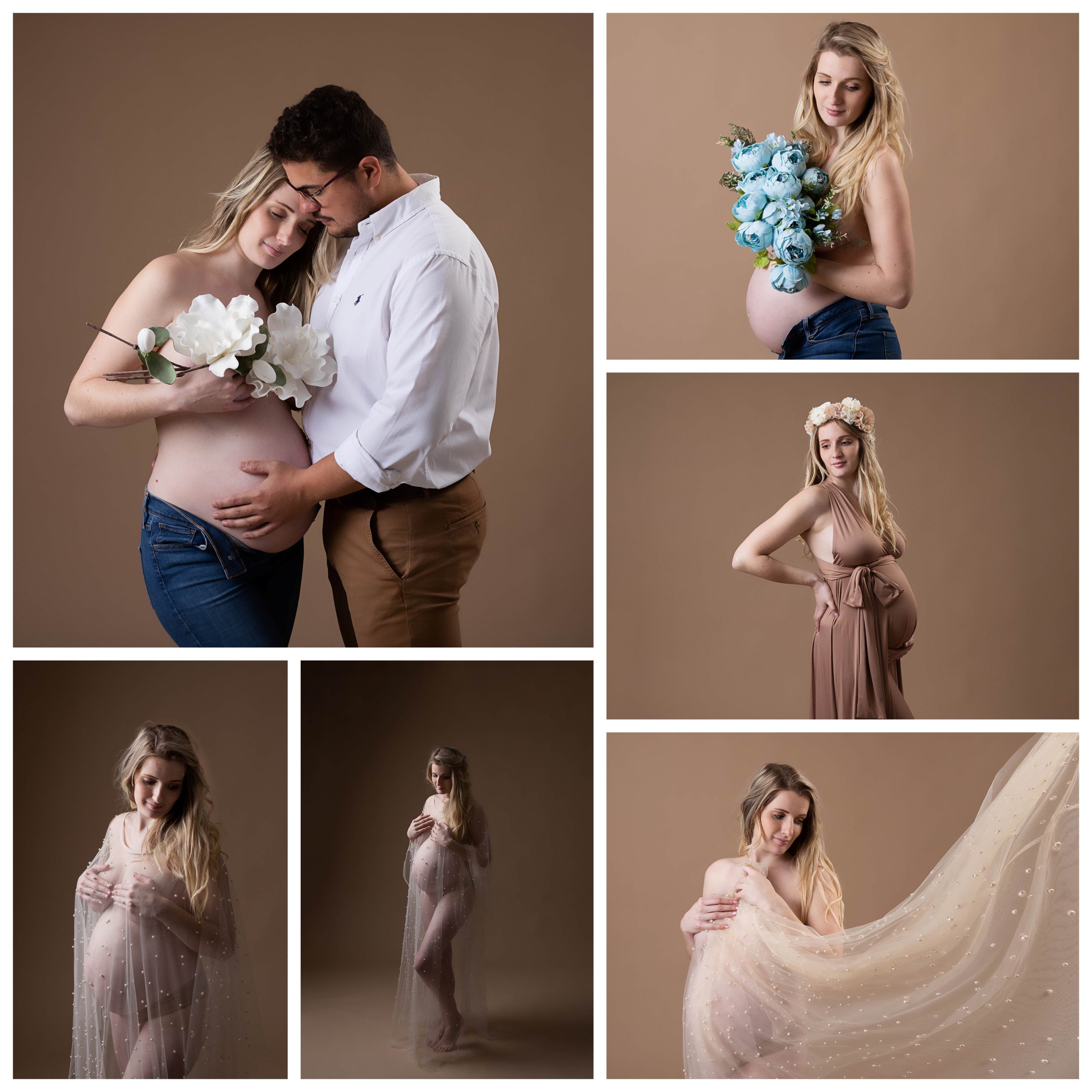 photographe avec studio proche Nevers Séance photo grossesse avec prêt de tenues
