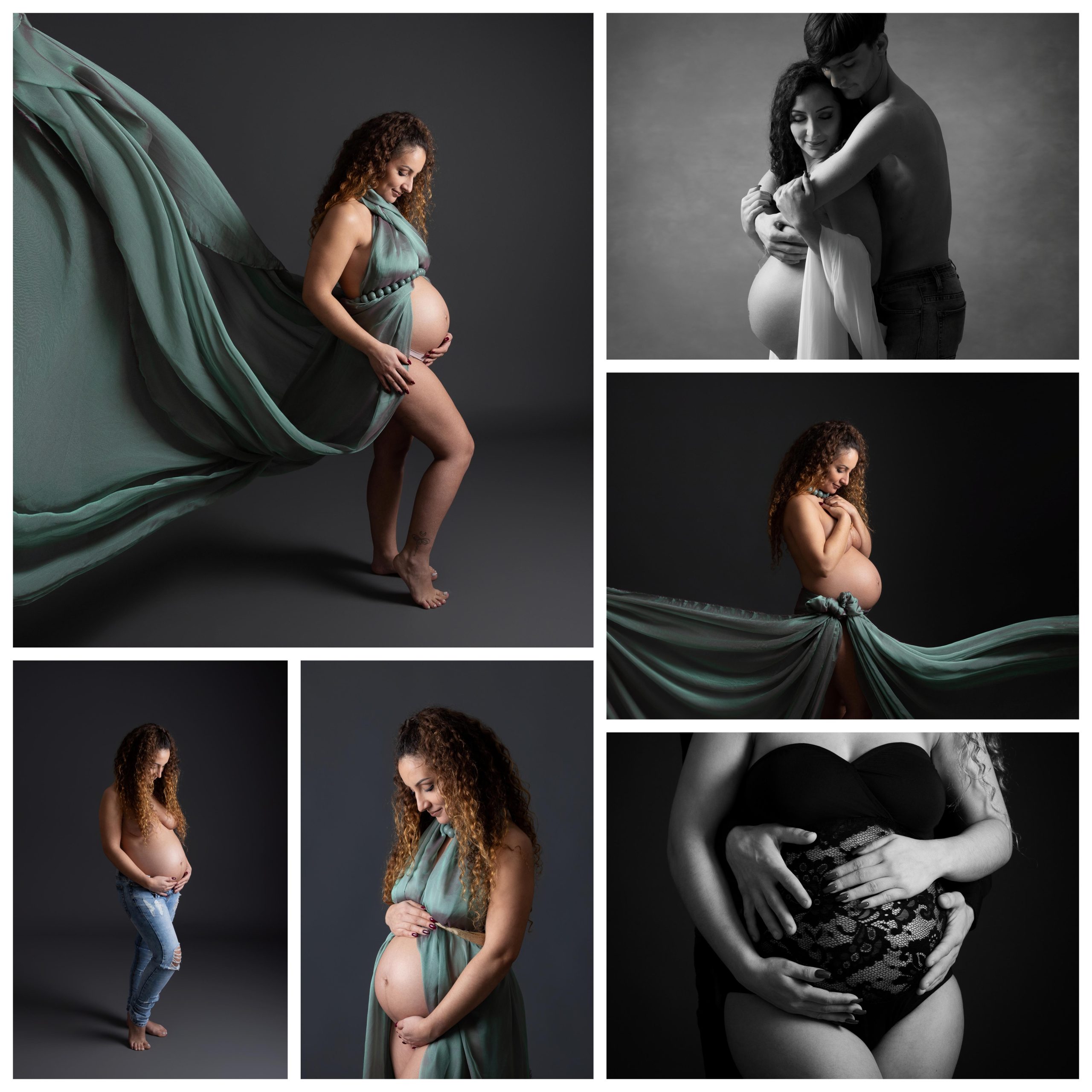 Céline Denjean Photographe à Baugy entre Bourges et Nevers femme enceinte ventre à l'air sublimée par un lancer de voile