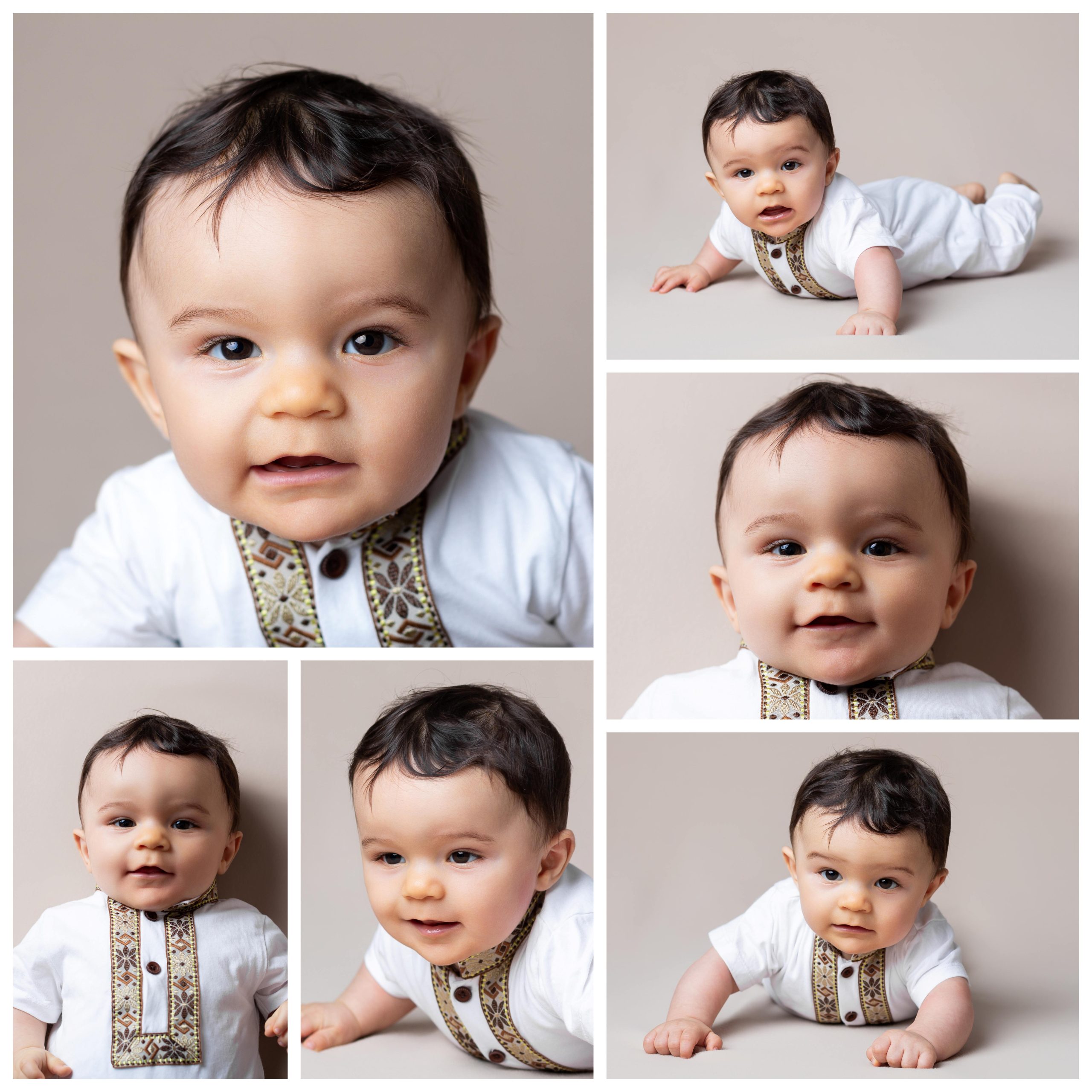 Bébé de 6 mois photographié par une photographe professionnelle exerçant entre Bourges et Nevers